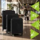 Trizand 3-in-1 ABS Luggage Set, Black