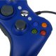 Wired gamepad for PC and Xbox 360 with vibration, blue