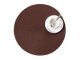 Round woven table placemat, 38 cm, brown