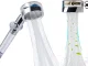 Shower Head with Turbine and Replaceable Filter