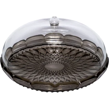 Guzzini VANITY Cake Stand with Dome, 30 cm, Smoke