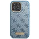 Guess iPhone 14 Pro Case 4G Logo Plate MagSafe, Blue