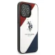 Apple iPhone 14 Pro Max 6.7\'\' US Polo Tricolor Embossed Case Cover (USHCP14XPSO3), White