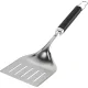 Weber Wide BBQ Turner Stainless Steel Grill Spatula, Black/Silver