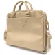 Guess ZIP Leather Triangle Laptop Bag for 16\" Laptops, Gold