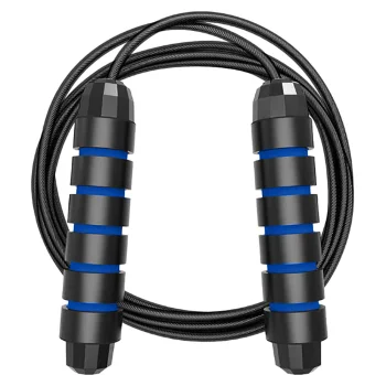 Adjustable Fitness Jump Rope with Bearings, Blue