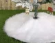 Ruhhy Christmas Tree Skirt Mat, 90 cm, White
