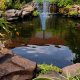 LUARO Solar Pond Fountain, Floating Garden Water Pump 16cm, Black