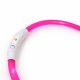 LED Dog Collar Adjustable Light Up Pet Safety Collar, Pink