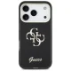 Guess IML 4G Script Metal Case for iPhone 17 Pro, Black
