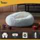 Purlov 26583 Plush Pet Bed for Cats and Small Dogs, S, Grey