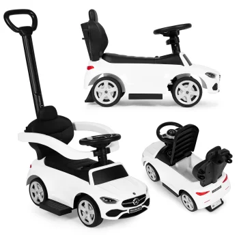 Multistore Mercedes C Class Kids Ride-On Push Car, White