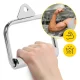 4FIZJO Single Revolving Cable Attachment Handle, Silver