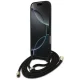 Guess 4G Big Logo Cord Strap Crossbody Case for iPhone 17 Air - Black