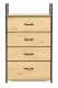 ModernHome Cabinet with 4 Fabric Drawers