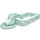 Inflatable Kids Garden Pool with Slide, Canopy and Pump, 270 x 165 cm