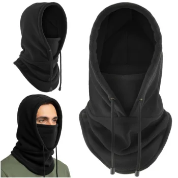 Winter Hat and Neck Warmer Set Trizand 26127, Black