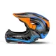 Rockbros TT-32SOBL-S Children\'s Bicycle Helmet with Removable Chinbar, S, Black/Orange