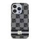 DKNY iPhone 15 Pro Case IML Checkered Mono Pattern MagSafe, Black