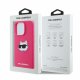 Karl Lagerfeld Silicone Choupette Head Print MagSafe iPhone 16 Pro Max Case - Fuchsia