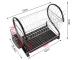 Two-Tier Dish Drainer, Black