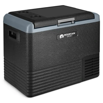 4Fizjo Liberty Mountain Goat Portable Compressor Fridge 45.3L, Black/Grey