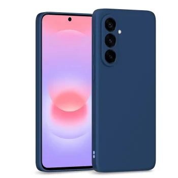 Samsung Galaxy A37 (SM-A376E/DS) Matt Silicone Color Case Cover, Dark Blue