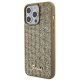 Guess iPhone 15 Pro Max Case Disco Metal Script, Gold