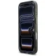 Guess IML Glitters Script Strap MagSafe Case for iPhone 17 Pro, Black