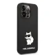 Karl Lagerfeld Silicone Choupette Case for iPhone 14 Pro Max - Black