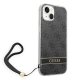 Guess 4G Print Strap vāciņš iPhone 14 Plus, melns