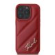 Karl Lagerfeld Quilted Signature Case for iPhone 16 Pro Max, Red