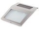 Illuminated House Number with Solar Panel and LED, Silver