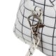 Maaleo 00024509 Two-Compartment School Pencil Case, White Checkered