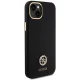 Guess Silicone Logo Strass 4G Case for iPhone 15 Plus / 14 Plus - Black