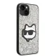 Karl Lagerfeld iPhone 14 Plus Case Glitter Choupette Silver