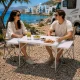 Multigarden Folding Camping Table, 120x60 cm, White