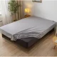 Ruhhy 180x200 cm Cotton Jersey Fitted Sheet, Grey