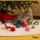 Purlov Christmas Cat Toy Set with 6 Toys in a Stocking 26380