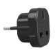 Maclean MCE72 UK to EU Power Adapter, Black