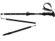 Foldable Adjustable Trekking Pole, 1 pc, Black