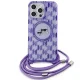 Karl Lagerfeld iPhone 15 Pro Max Case IML Crossbody Monogram, Purple