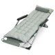Garden Beach Lounger 2-in-1 with Cushion MultiGarden, Grey