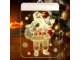 LED Christmas 3D Stained Glass Window Decoration, Santa Claus
