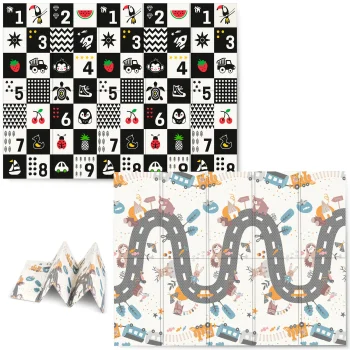 Nukido Foldable Foam Play Mat 200x150x1 cm