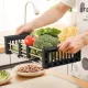 Expandable Basket Strainer Colander Over the Sink for Vegetables and Fruits Washing