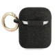 Guess Silicone Glitter AirPods Case Black