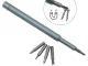 Precision Screwdriver Bit Set with Handle and Case, 24 Magnetic Bits, Silver