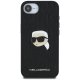 Karl Lagerfeld Monogram Karl Head Pin vāciņš iPhone 16e, melns