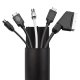 Maclean MC-814 B Aluminum Cable Trunking, 62x20x750mm, Black